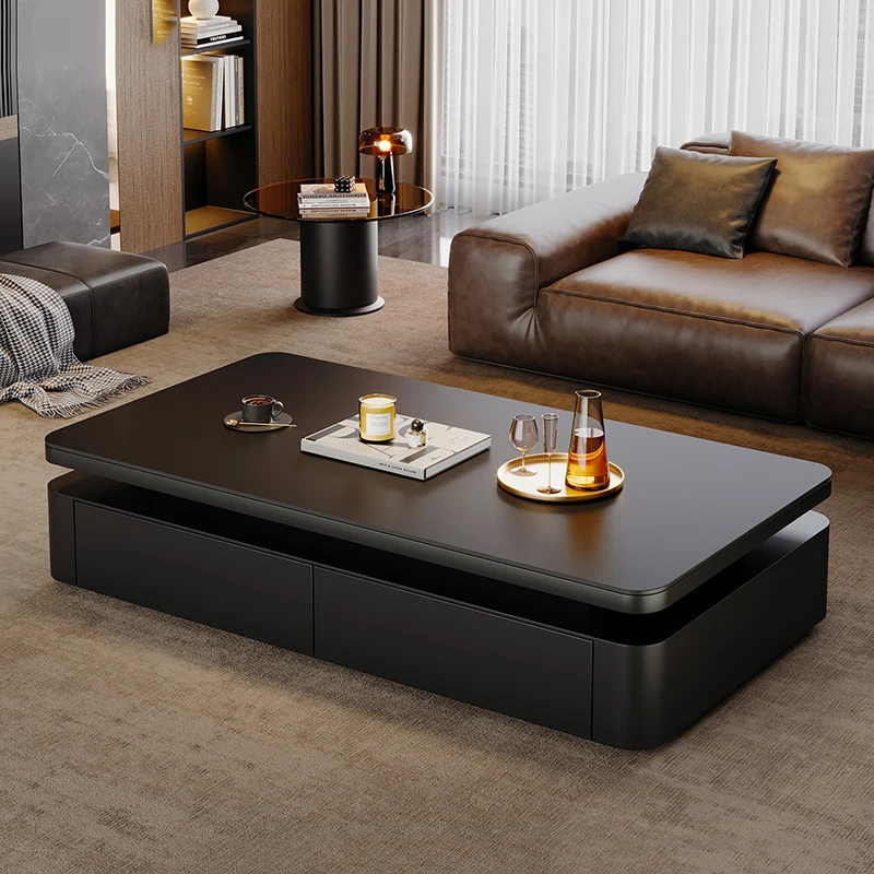 طاولة القهوة الحديثة الفاخرة غرفة المعيشة تخزين مصمم الكتب الأدراج تتحرك طاولة جانبية الكتابة Meubles أثاث النمط الصيني #4