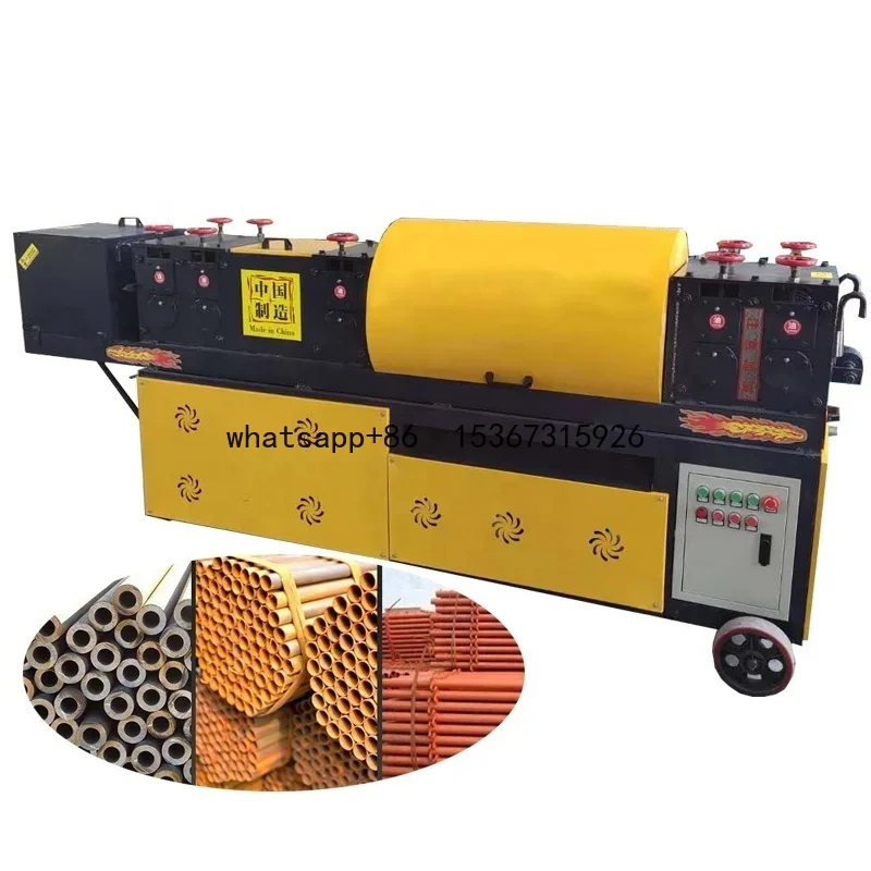 Pipe Descaling Machine Scaffolding Wire Pipe Straightening and Cutting Machine