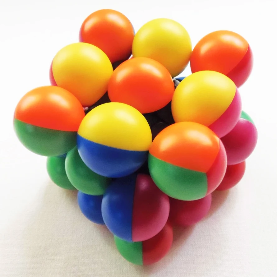 Cubo de bola de bienestar de Meffert, cubo mágico de velocidad, rompecabezas de forma extraña, cubo sin pegatinas, juguetes de rompecabezas