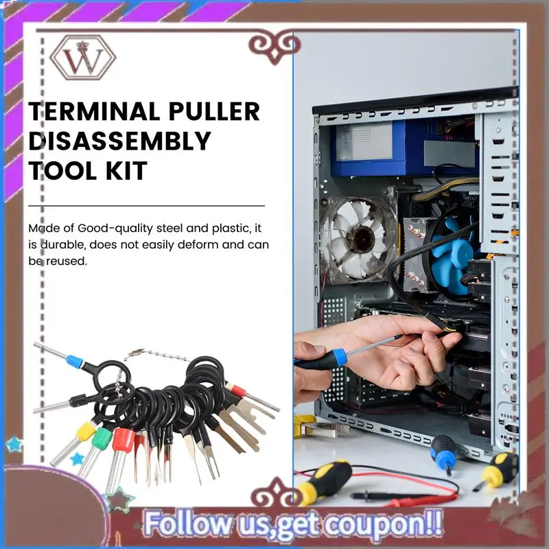 

A57E-82PCS Terminal Extractor Removal Tool Kit Depinning Key Tool Set For Car Household Devices, Wire Connector Tool With Bag