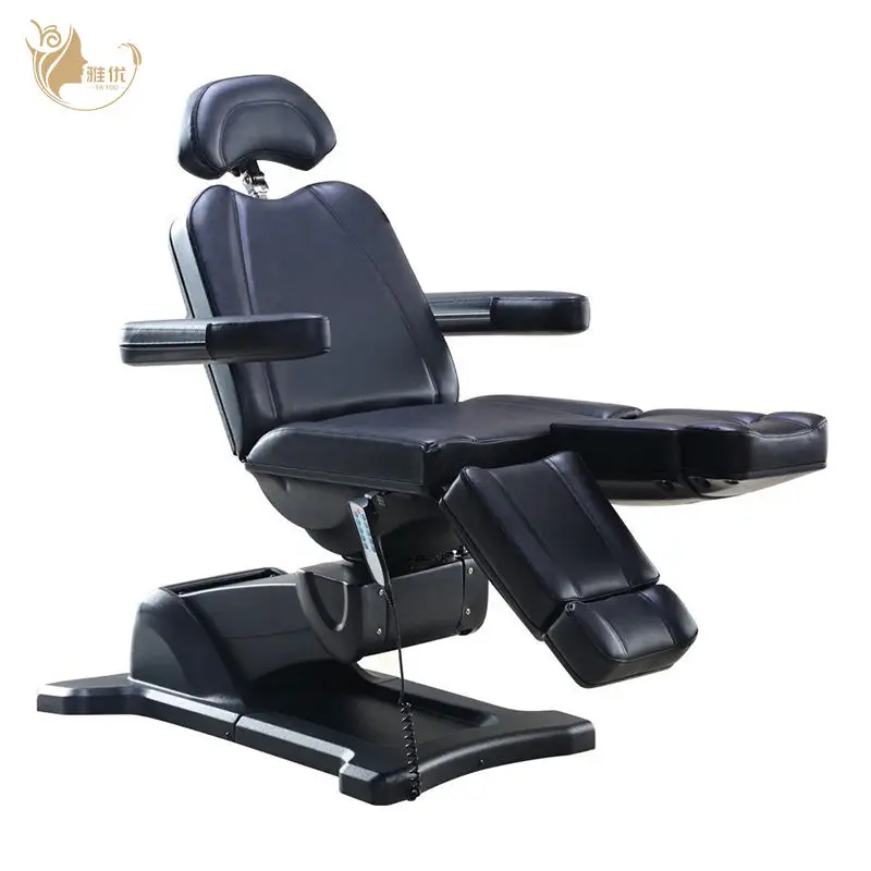 Electric Adjustable Split-Leg Massage Bed With 3 Motors For Beauty Tattoo And Spa Treatments