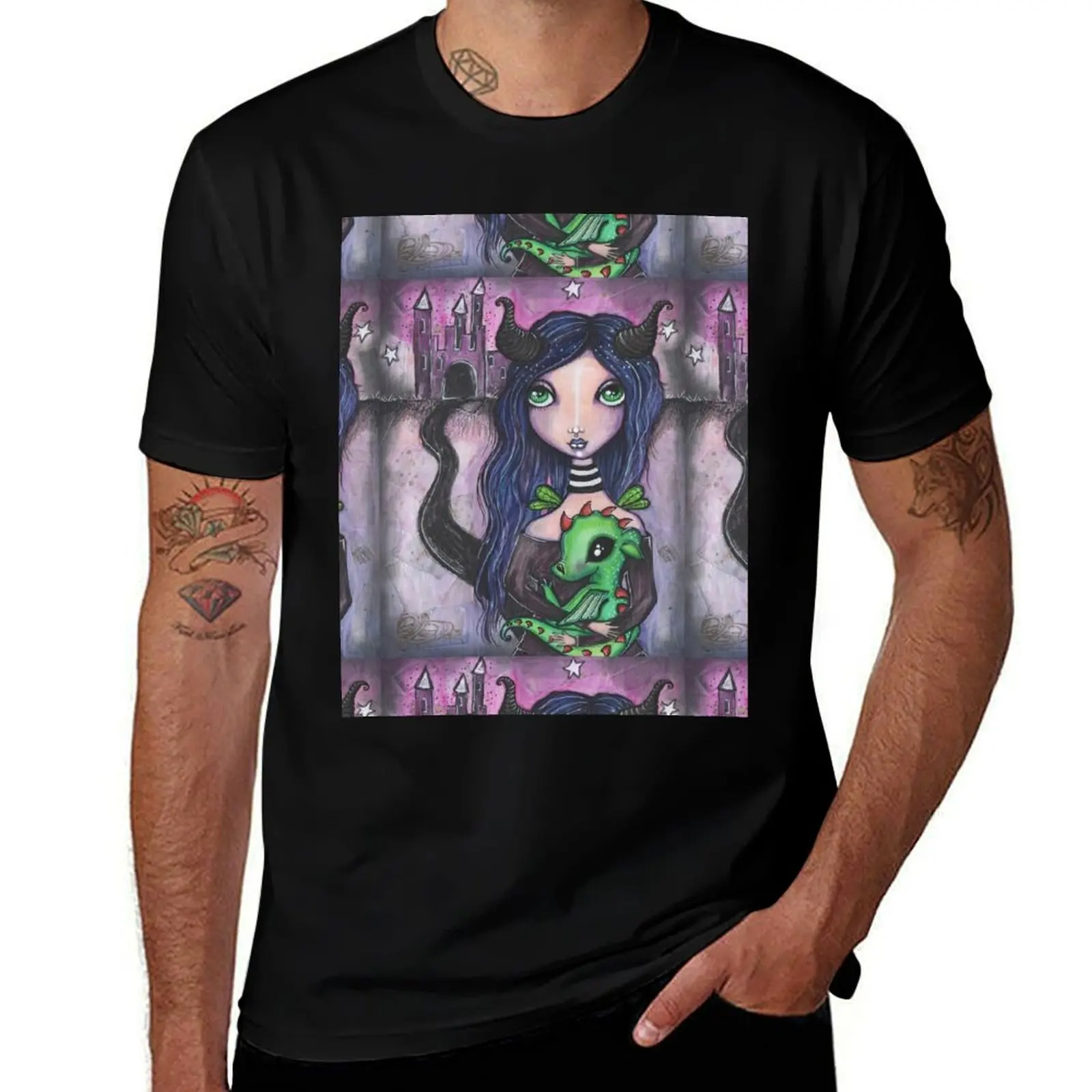 Ode to the Dark Faerie T-Shirt Plus Size Everyday Tee Shirt