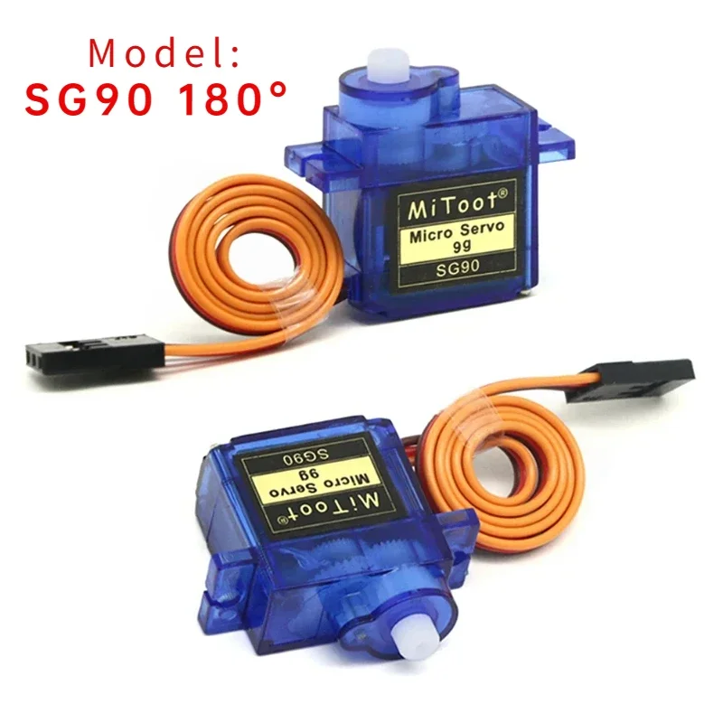 1pcs SG90 9g Micro Servo Motor, 180° Rotation, Mini RC Servo for Helicopter, Airplane Car Boat Robot RC Models and DIY Projects