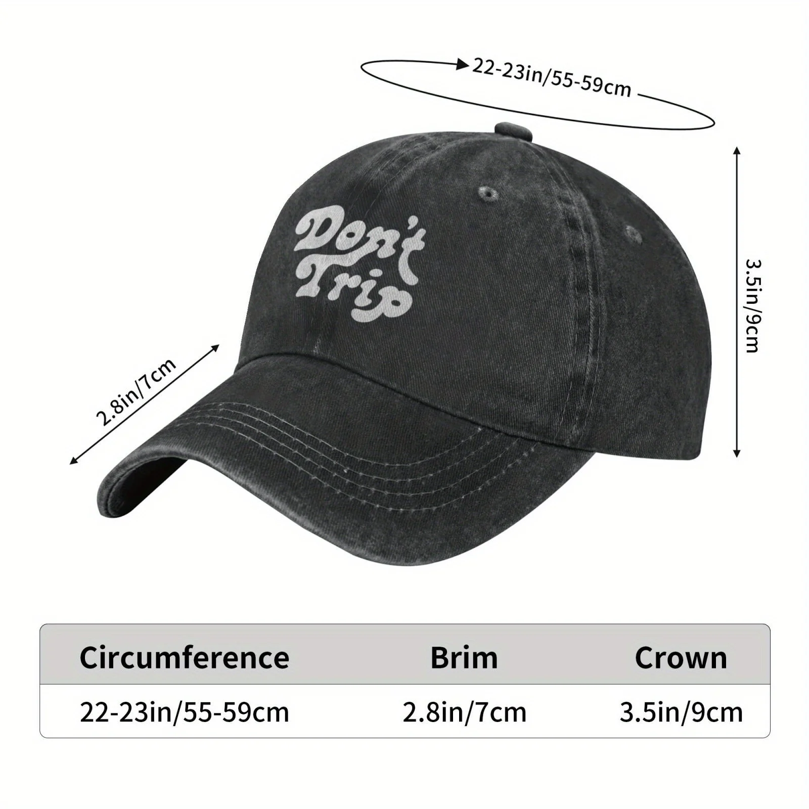 Do Not Trip Over The Men's Baseball Cap Or Sun Hat