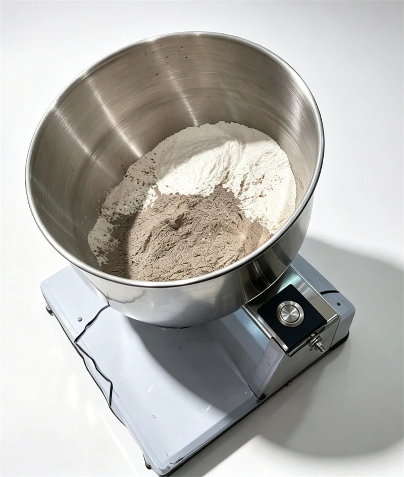 Small Dry Powder Mixing Machine Electric Seasoning Powder Mixer Stainless Steel Bucket Commercial or Household