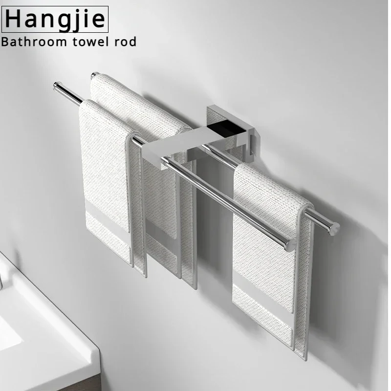 towel bar for bathroom,Stainless steel chrome plated minimalist style anti-corrosion and rust proof towel rod