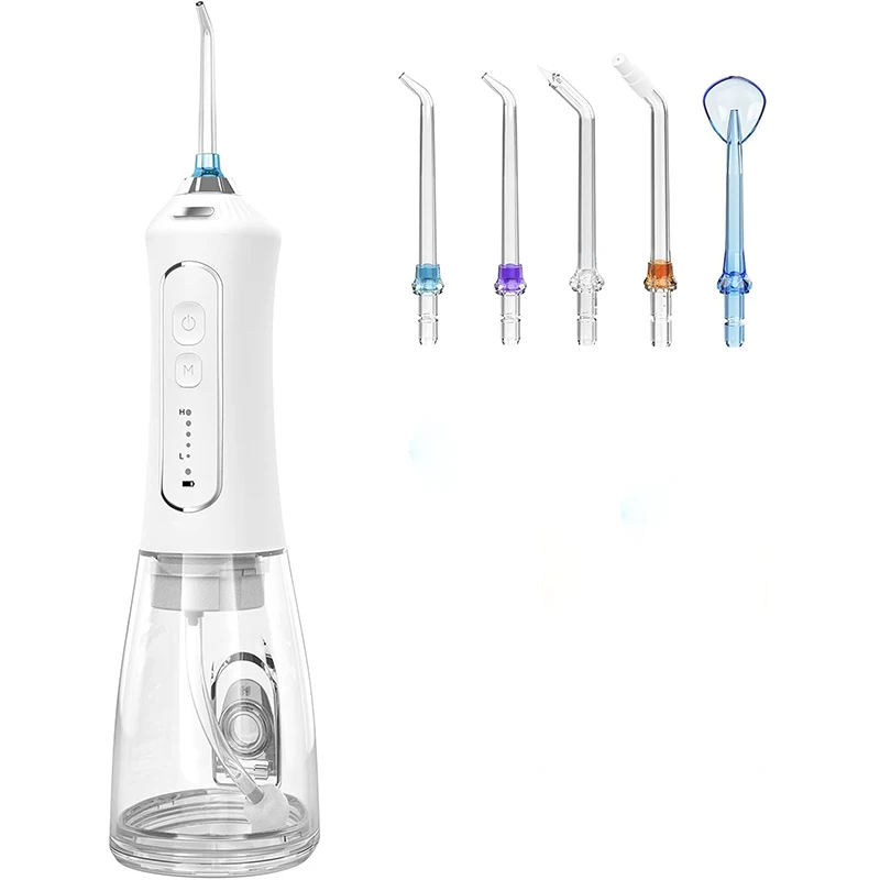 

Best Seller Multifunctional Waterproof Electric Intelligent Oral Irrigator Dental Water Flosser with 5 Modes 5 Jet Tips