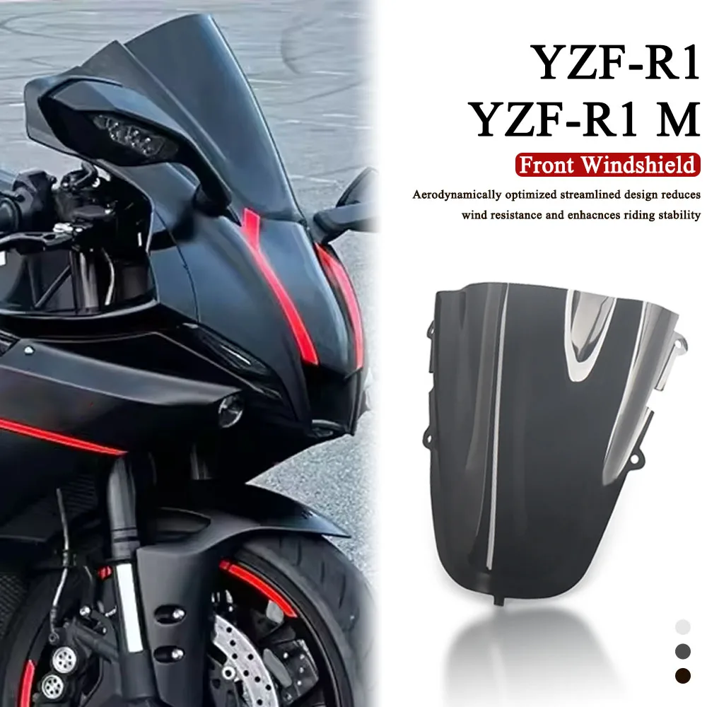 

New Motorcycle Windshield Fairing Windscreen Screen For YAMAHA YZF R1 YZF R1M YZF-R1M YZF-R1 2020 2021 2022 2023 2024 2025