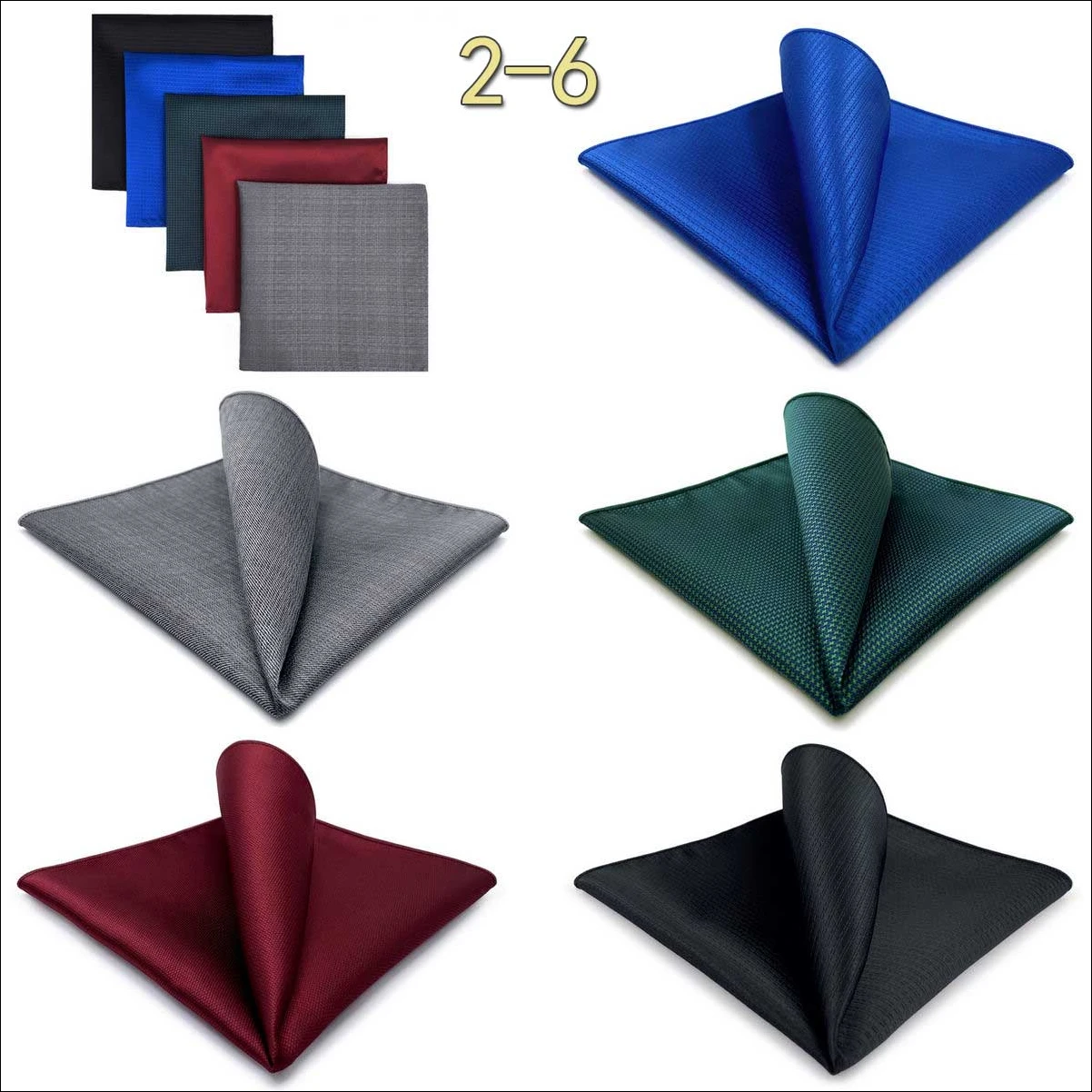5 Pack Mens Suit Pocket Square Handkerchief Set Various Hanky Lot Classic Gentlemen Wedding Gift Accessories Large Dropshipping