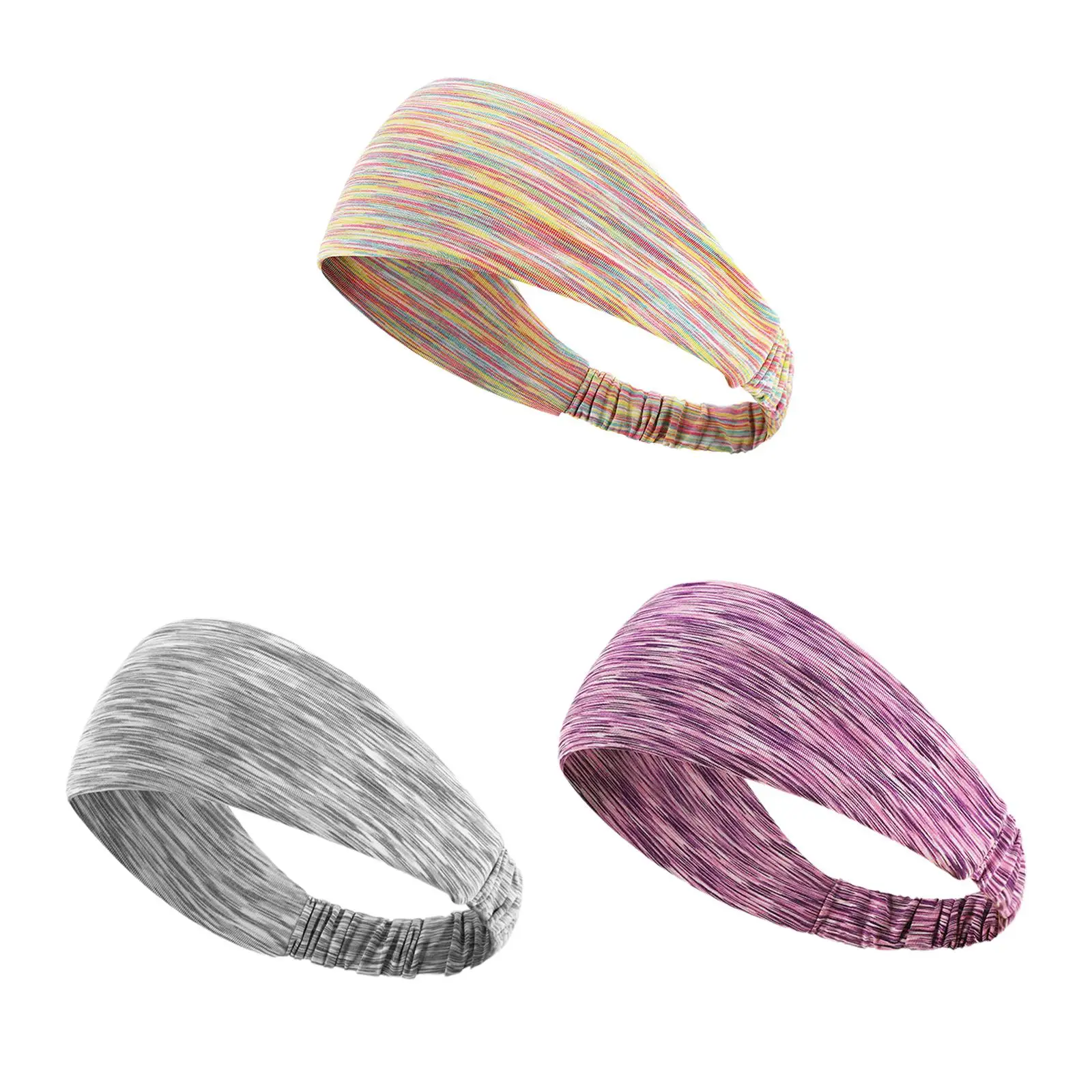 

Men Women Stretch Fitness Headband Yoga Hair Band Breathable Wide Headwrap Accessories Hairband Sweatband for Workout
