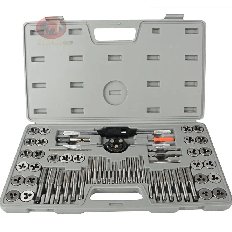 110-piece metric and imperial manual tap and die set combination