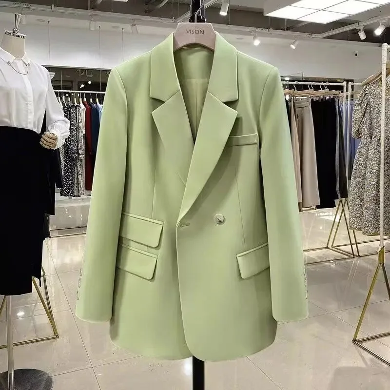 

2024, весенне-осенняя новая женская куртка, шикарный элегантный повседневный спортивный женский костюм, корейская модная женская официальная куртка, женские пиджаки