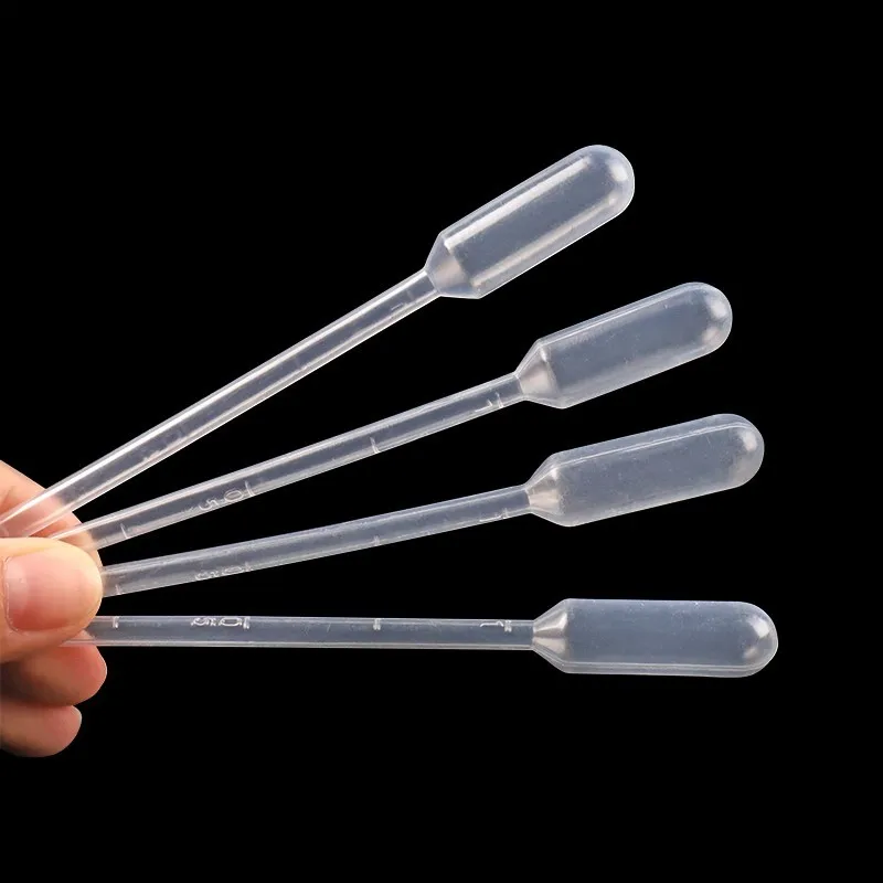 Disposable Liquids Dosing Fine Tip Transfer Pipets Pipettes 0.2/0.5/1/2/3/5ml 100 Pcs