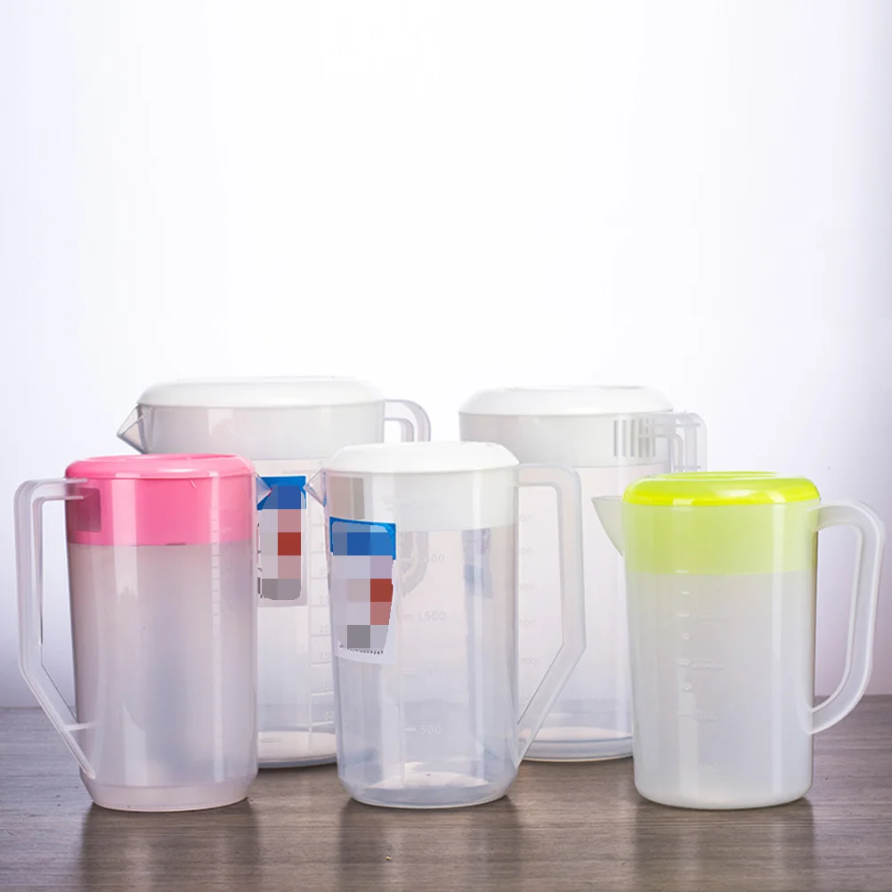 

Beer Child White Water Bottle Beverage Pitcher with Lid Clear Bottles Measuring Kettle