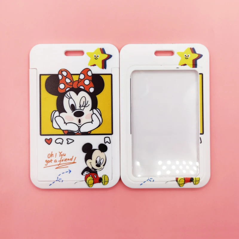 Disney Badge Card Holder Lanyard Girls Credit Card Case Neck Strap ID  Card Holder Phone Rope Credentials Accessories Gifts