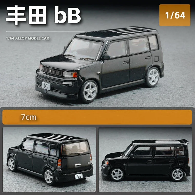 New 1:64 bB 2000 Alloy Car Diecasts Vehicle Car Model Miniature Scale Model Car Toy For Children Birthday Gift Collect Ornaments