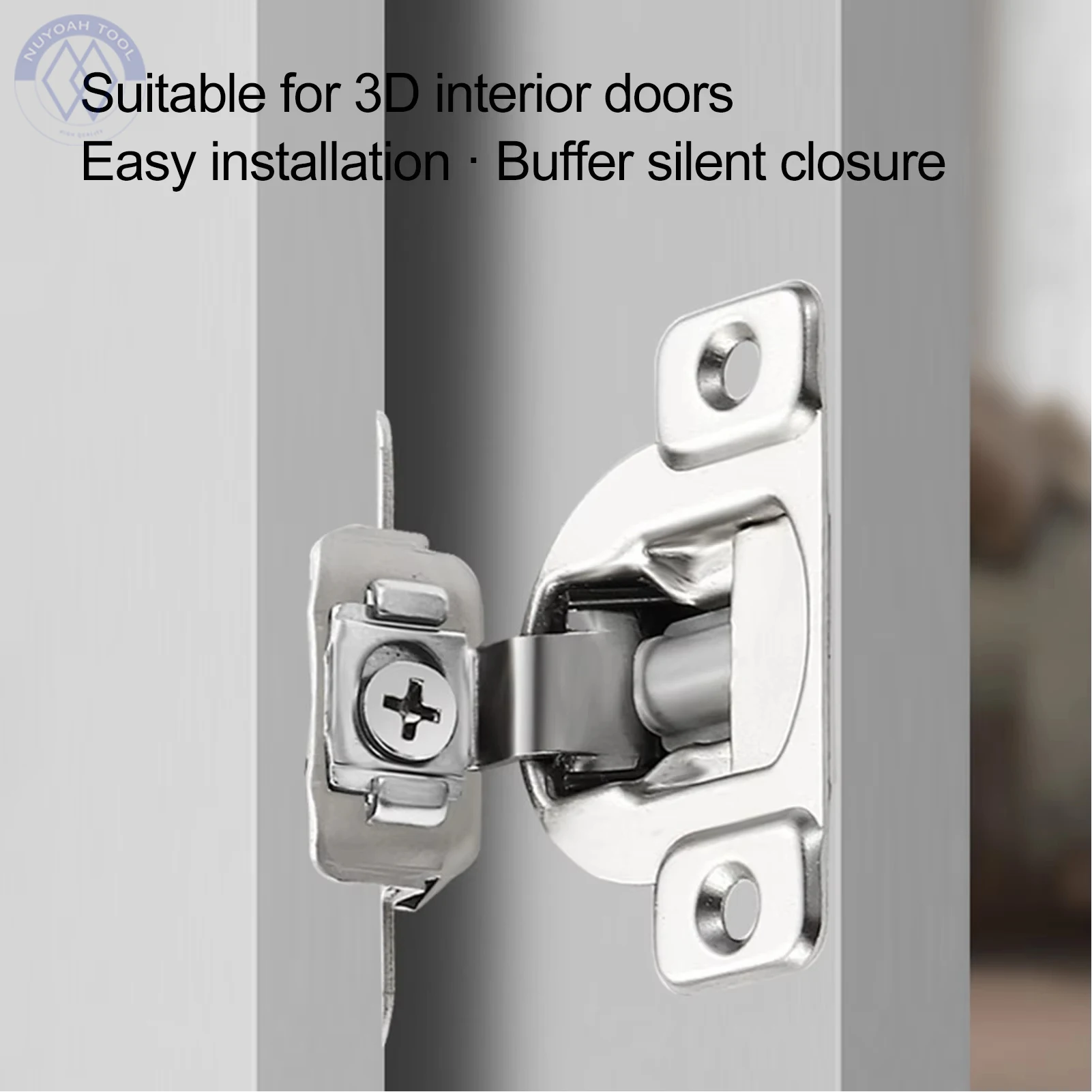 Inward Opening Hinge Kitchen Cabinet Hidden Hinges Cold-rolled Steel Invisible Cushioned Door Hinge For Computer Desk Restaurant