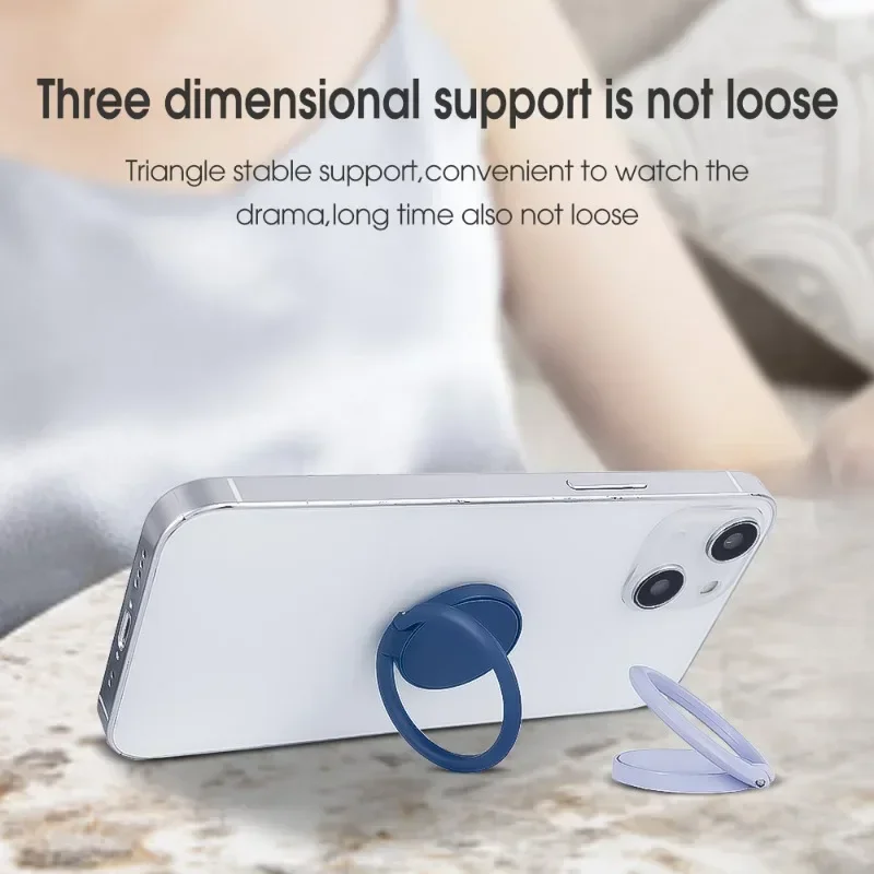 Universal Finger Ring Holder Stand for Iphone Samsung Xiaomi Mobile Phone Luxury 360° Degree Rotation Phone Back Sticker Holder