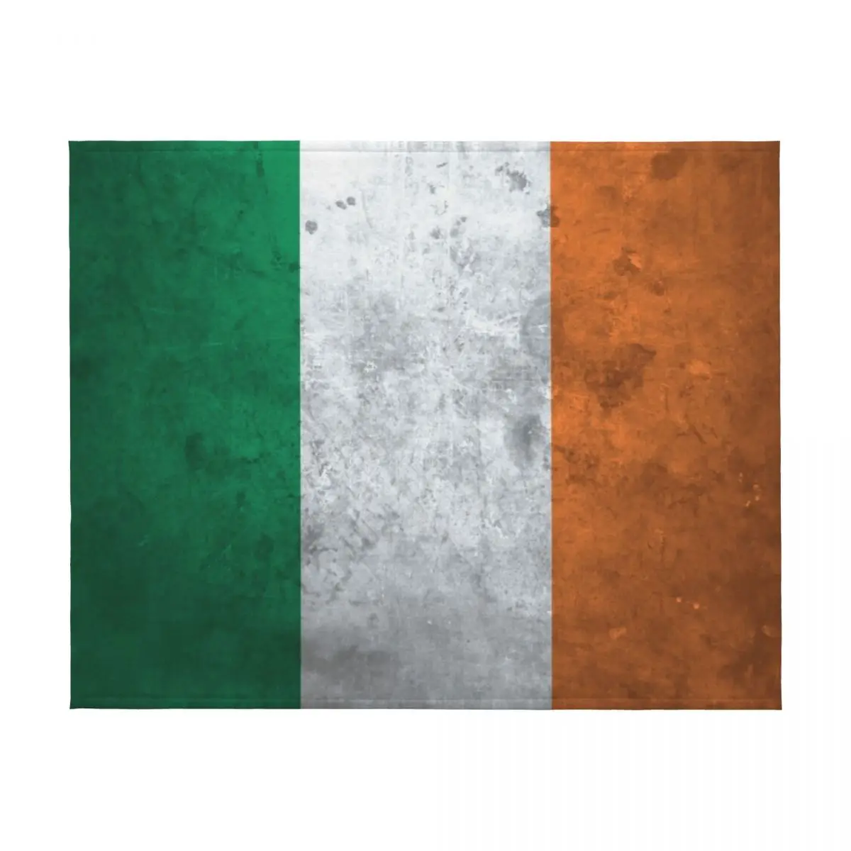 بطانية رمي العلم الأيرلندي المتعثرة لسرير الشتاء منقوشة بولار لبطانيات الأطفال