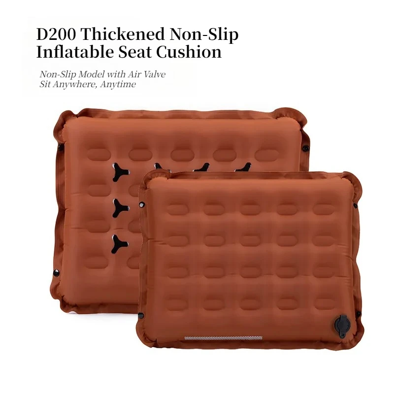 Portable Inflatable Seat Cushion Non Slip Moisture Proof Pad for Outdoor Camping Concert Home Office Travel Lightweight