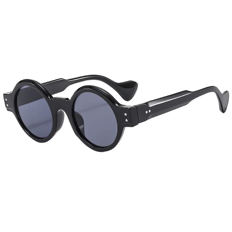 

ODEK PIANAN new fashionable UV400 men's and women's classic round punk casual sunglasses