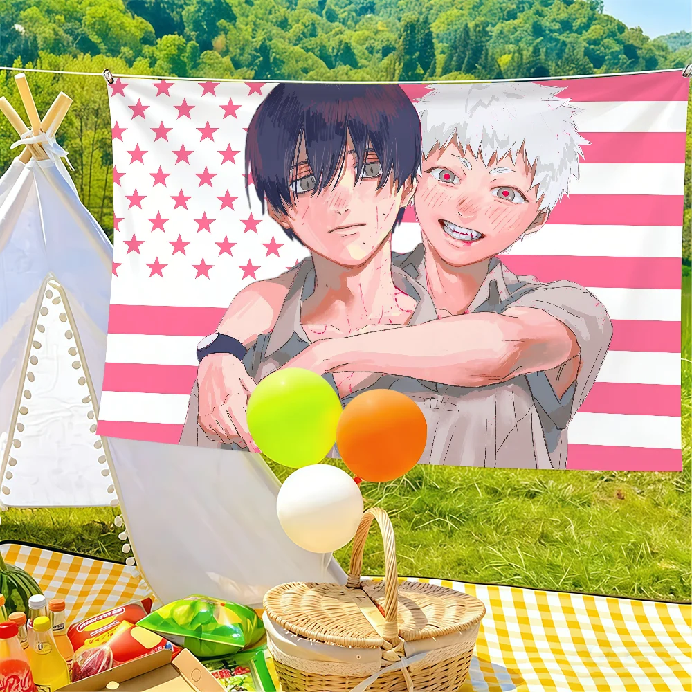 The S-summer H-Hikaru Died Anime Flag Suitable For Birthday Parties Living Room Bedroom And Outdoor Camping Decorations
