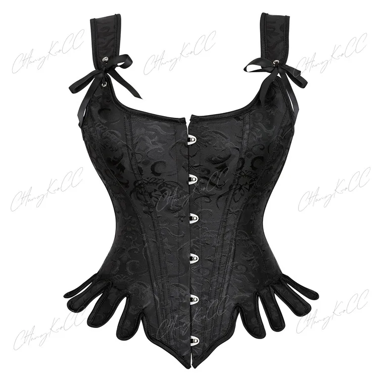 Renaissance Corset Top Vintage Bustiers Corsets Women Vest Corset Slimming Waist Trainer Modeling Strap Pink Gothic Corselet