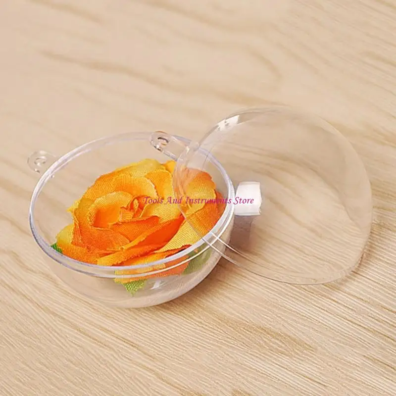 절묘한 명확한 맑은 달리기 매달려 중공 드롭 볼 웨딩 파티 장식품 dia 12cm c7ac