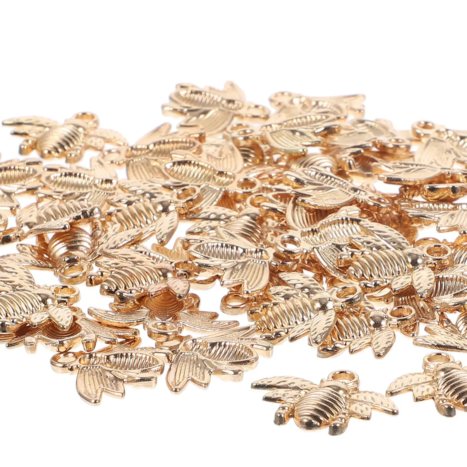 

50Pcs Bee Charms Unique Metal Charms for Jewelry Making Earrings Necklace Bracelet DIY Accessories Jewelry Making Accessories