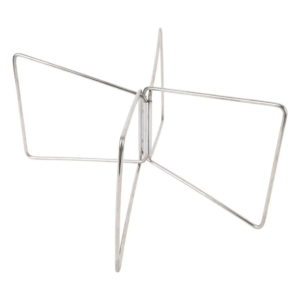 

Durable Stainless Steel Foldable Cooler Stand Compact Portable Cooler Holder Stand Damp Proof Cooler Rack Hiking