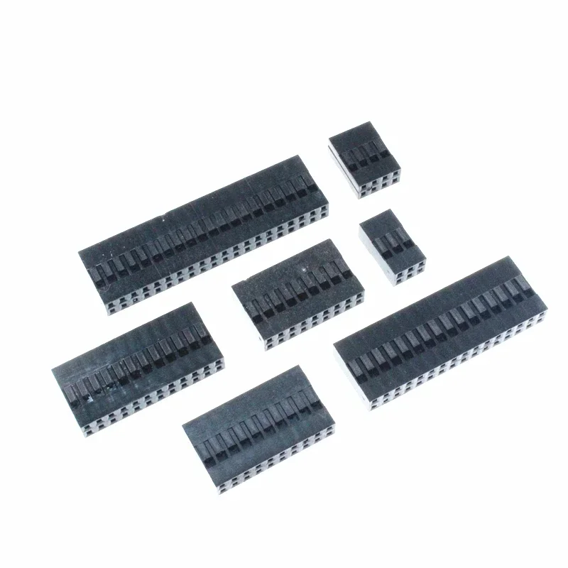 50PCS 2.54mm Dupont  Double Row Plastic Shell 2x2P/2x3/2x4//2x6-2x20P Dupont Connector/Cable Case /Plug Jump Wire  Housing
