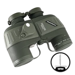 Shooin Optics Compass Binoculars 7X50 Waterproof Floating Nautical For Hunting Bird Watching Marine Navigation