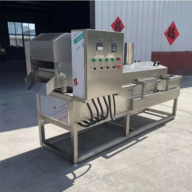 Hot SellingIndustrial Snacks Foods Automatic Frying Machine Banana Plantain Chips Peanut Fried Onion Continuous Fryer