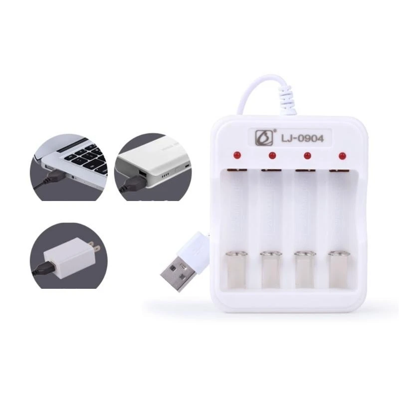 462E 4 Slots Intelligent Battery USB NiCd-NiMH Battery Adapter