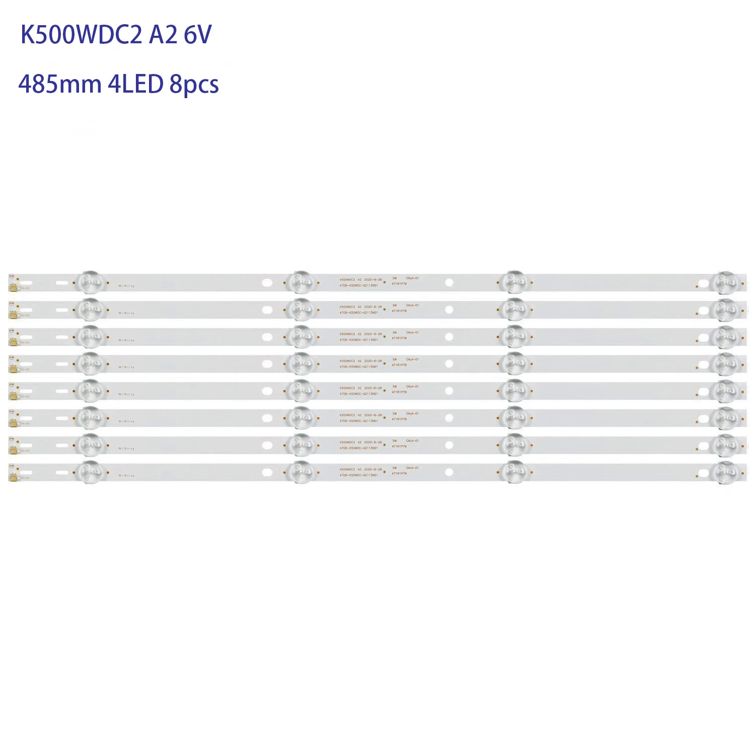 

LED Backlight Strip for Philips 50USK1810T2 k500wdc2 a2 4708-K50WDC-A2113N01 50PUT6023 PIONEER PN50951-22C