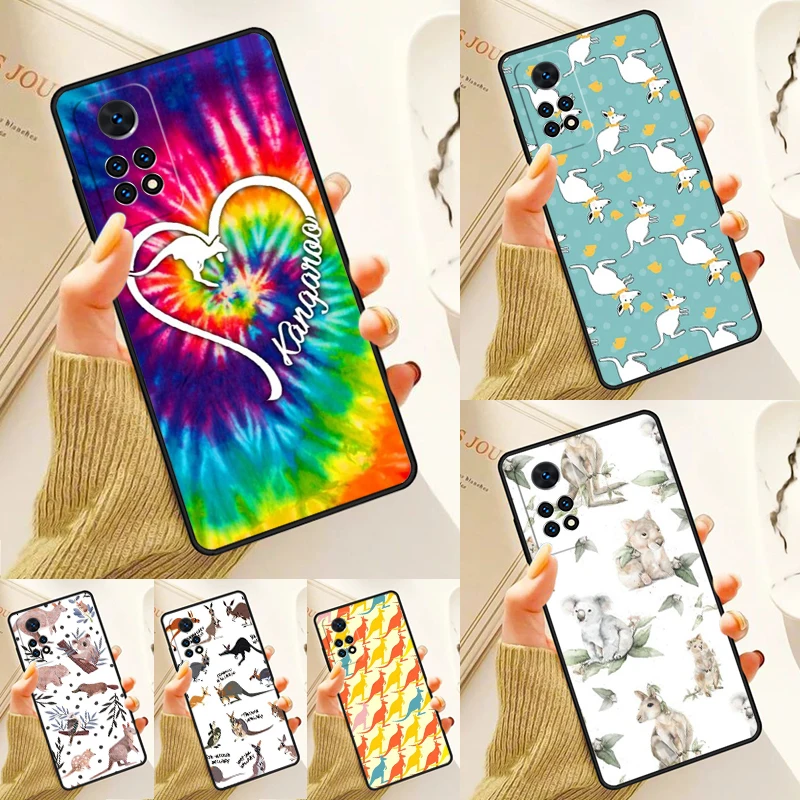 Cute Kangaroo Case For Samsung Galaxy S24 Plus S23 S20 S21FE Lite S22 Ultra Note 20 S8 S9 S10 Phone Coque