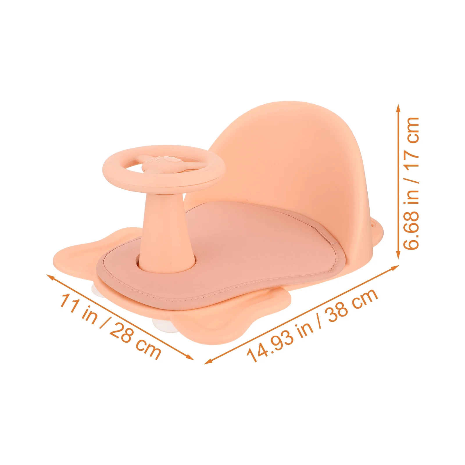 مقعد حمام، مسند ظهر مرتفع، مساند للذراعين، كوب شفط، كرسي استحمام آمن ومستقر، مستلزمات الحمام، كرسي استحمام مريح #5