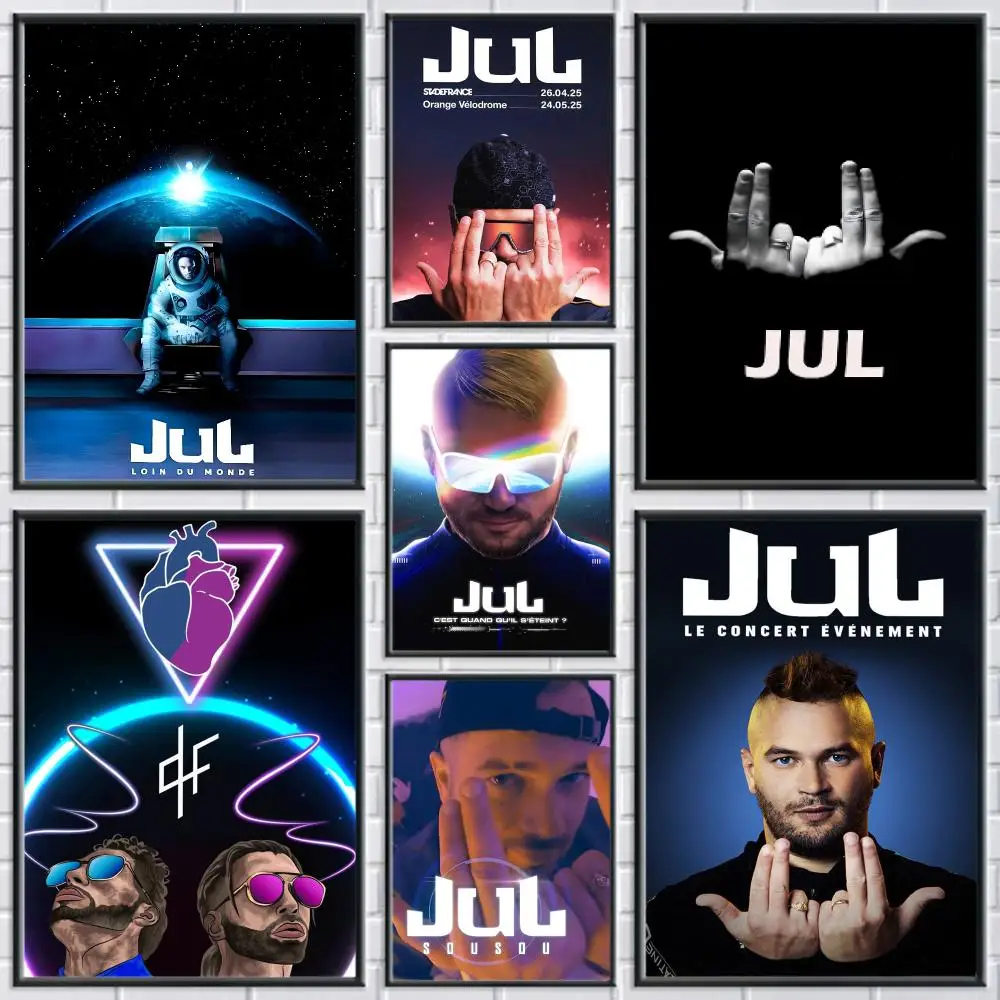 Rapper Jul Poster Perfect Sticker Self Adhesive Wall Art Decor for Home Office Dining Spaces