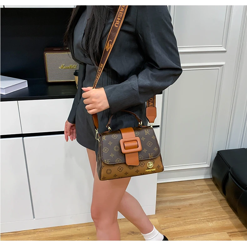 

Classic Women's Leather Handbag From Luxury Brand Famous Designer Popular Elegant Messenger Bag for Ladies Use