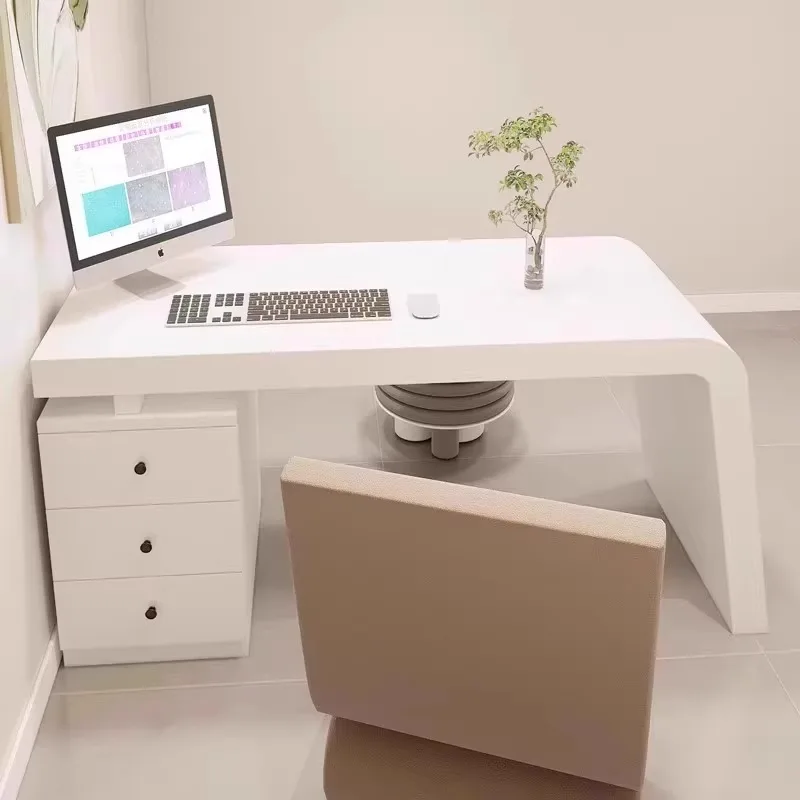 Minimalist Organizer Office Desk Shelves Creativity Long Straight Secretary Computer Desks Unusual Quality Bureau Desk Furniture