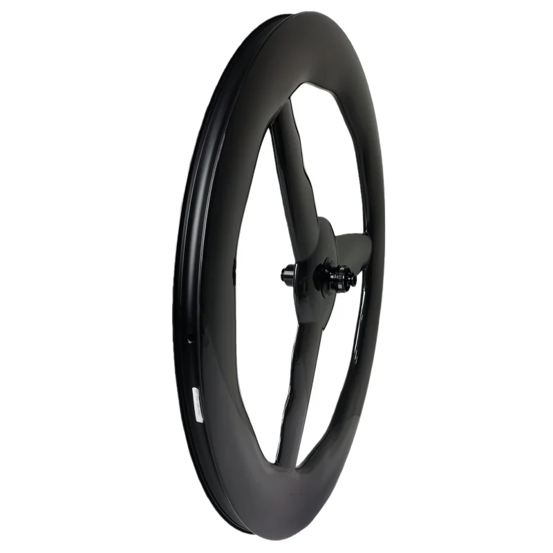 QORA WAVE 700C Carbon Wheels Tubeless 36T Ratchet Hub Bicycle Wave Wheels 3 Spokes Center-Lock Disc Brake Wheels
