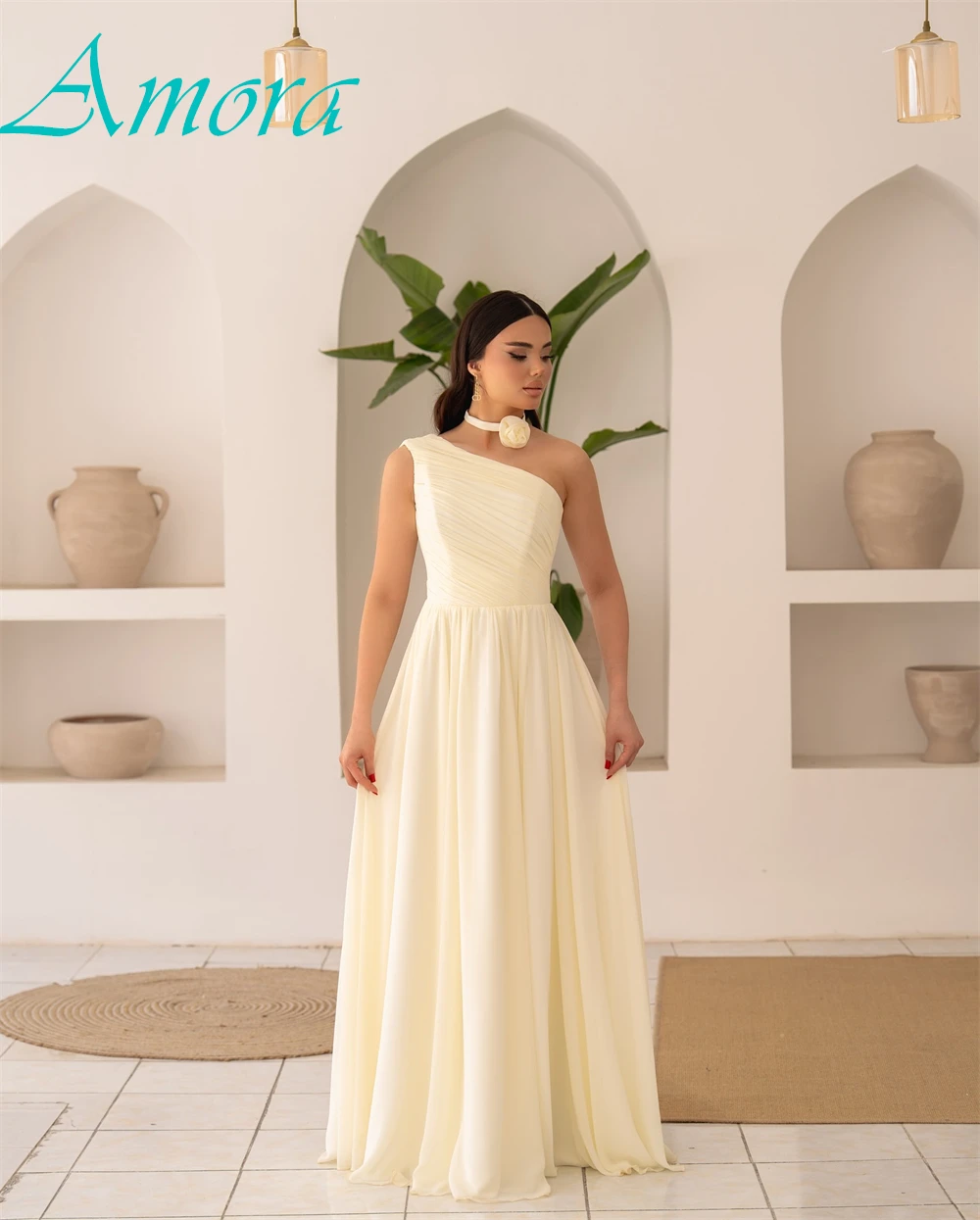 Robe de soirée trapèze en mousseline de soie, personnalisée, gracieuse, classique, robes de bal, tempérament, longueur au sol, robes d'occasion spéciale