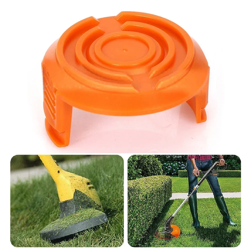 String Trimmer Parts Spool Cover Garden WG155s WG160 1 Pcs For Worx WG150s Orange Plastic For Worx GT Trimmers