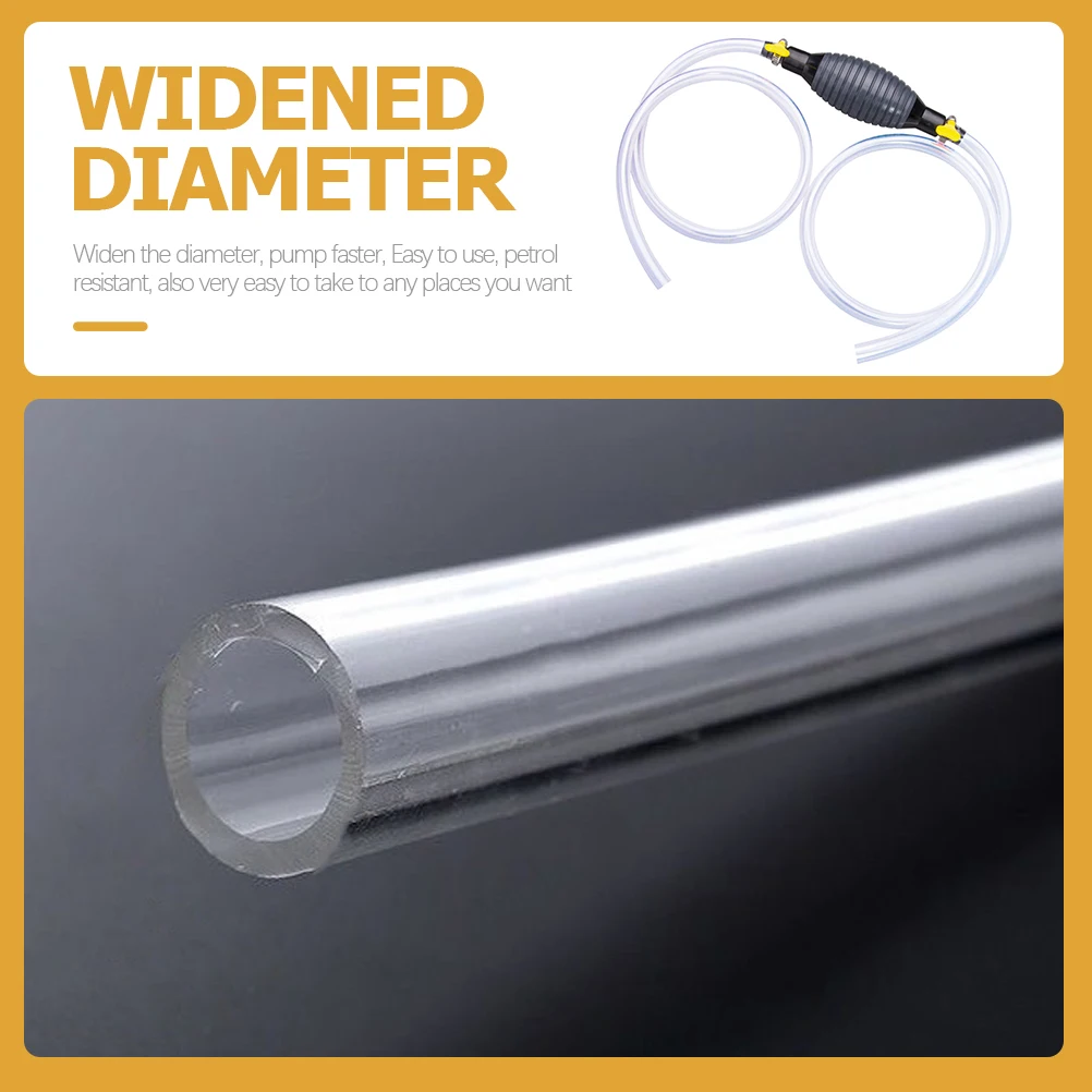 1 conjunto manual de bomba de mangueira de óleo para querosene bomba de mangueira líquida para transferência de gás durável reutilizável carro gasolina água plástico