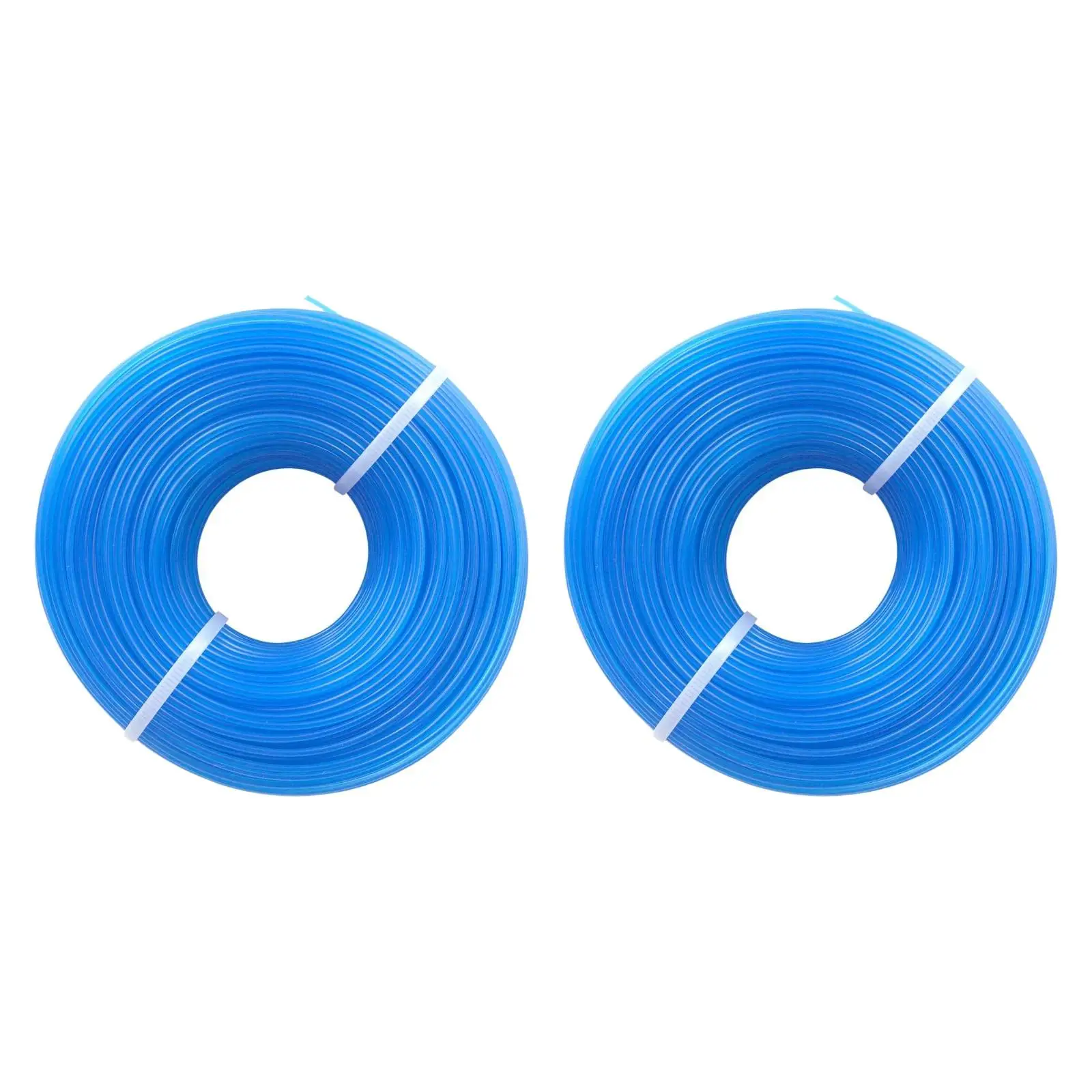Grass Trimmer Line 2 Rolls 1.6mm Premium Accessories Practical 100M Replace Weed Strimmer String for Park Lawn Yard Field