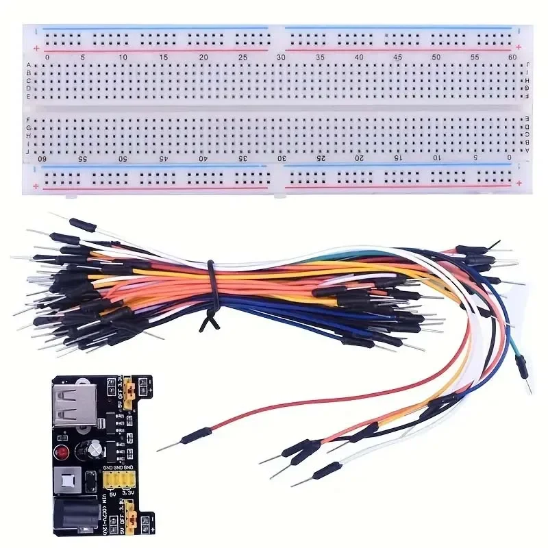 830-teiliges DIY-Elektronik-Starterkit – für Arduino UNO R3, inklusive Steckbrett, Verbindungspunkten und elektronischen Komponenten – Detail 6