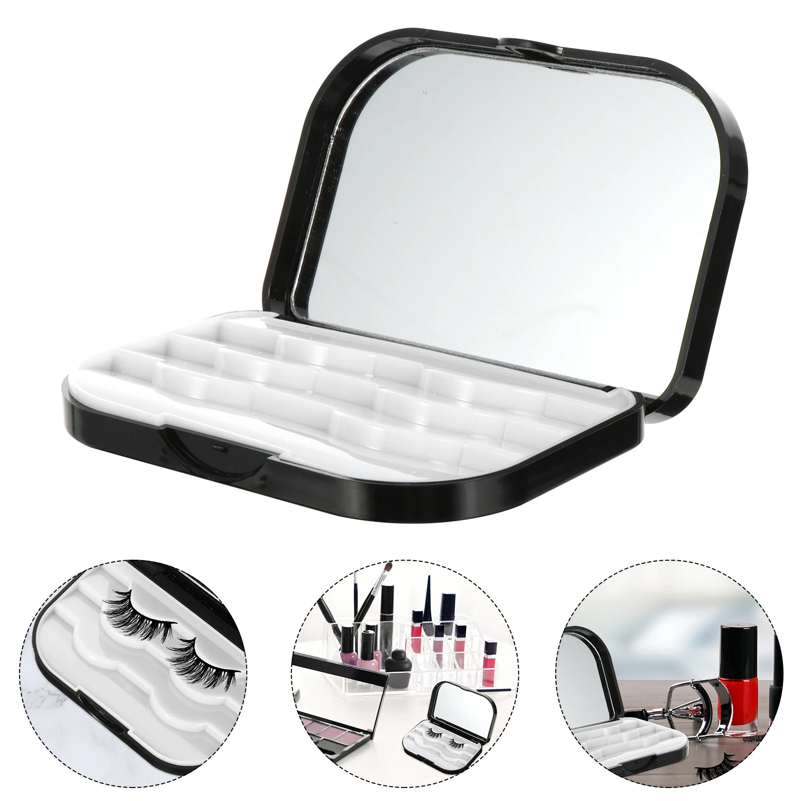 

1Pcs False Eyelash Storage Box Durable Reusable Waterproof Organizer Keeps Lashes Clean in Shape Lovely Gift for Women
