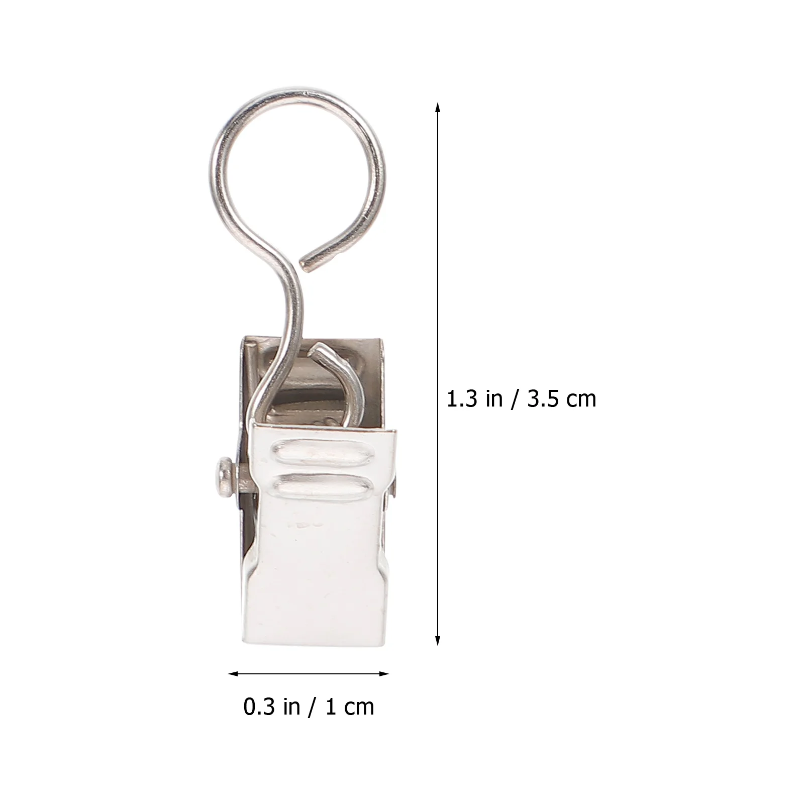 

100Pcs Curtain Clips Heavy Duty Iron Material Smooth Finish No Burrs for Bedroom Living Room Hotel Bathroom Restaurant Use