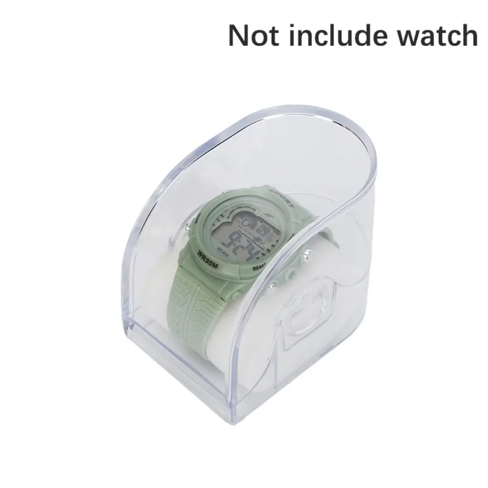 1Pc Rectangular Transparent Box Plastic Watch Display Storage Holder Case Adult Children's Smart Watch Protective Box Organizer