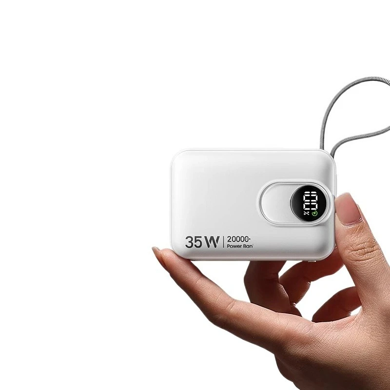 For W&P Power Bank Compact and Portable 20000 MAh Large Capacity Comes with Cord 65W Fast Charging Customized As A Plane Gift